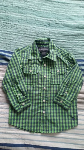 Camisa xadrez tam 3 anos