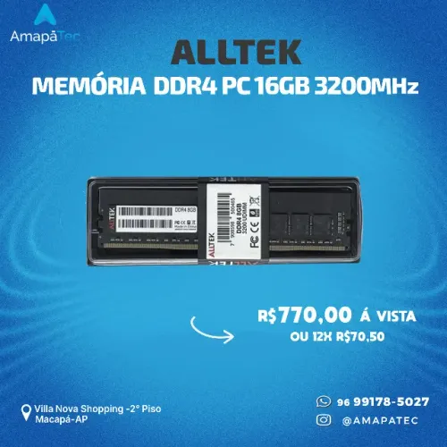 Memória Alltek 16GB 3200MHz DDR4
