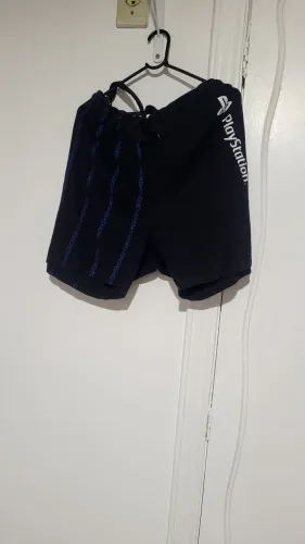 Bermuda preta masculina Playstation M
