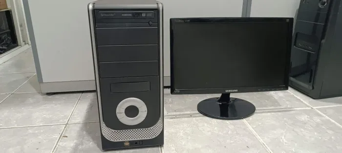 PC completo com monitor placa de vídeo 2gb