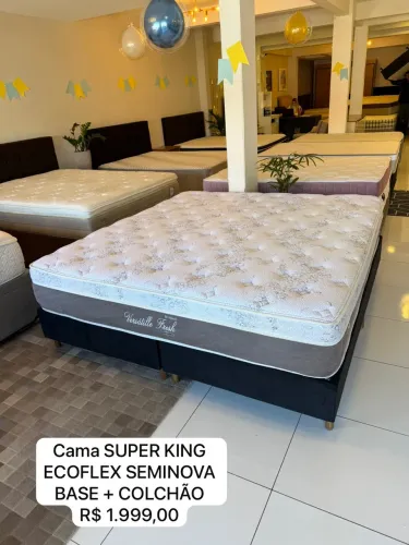 Cama box Super King ECOFLEX SEMINOVA TOP - ENTREGAMOS