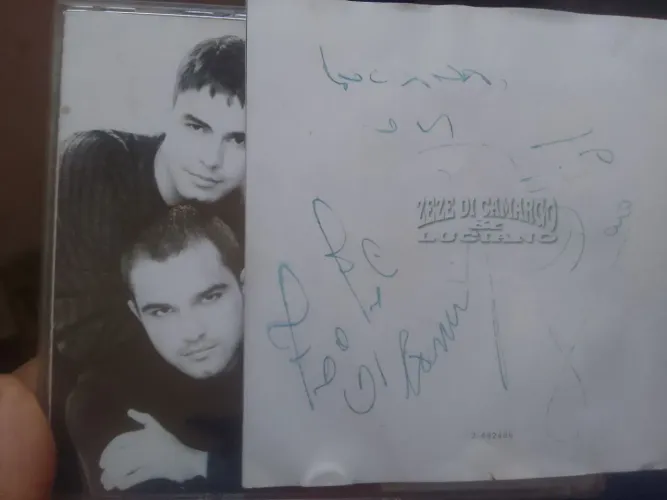 Encarte cd autografado Zezé di camargo e Luciano