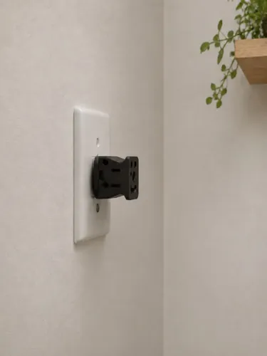 Adaptador De Tomada Preto *NOVO* (20A) - Pronta Entrega