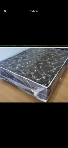 Cama de casal box 1.38x1.88 4 cm de espuma