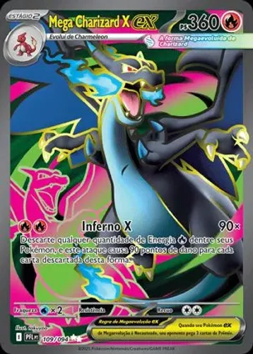 CARTA POKÉMON TCG - MEGA CHARIZARD X EX (109/094)