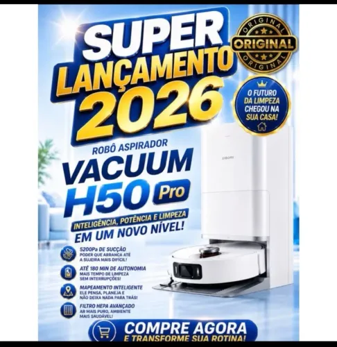 Robô aspirador xiaomi h50 pro lacrado 110v