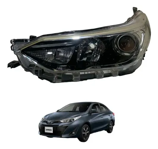 Farol Esquerdo Foco Duplo Com Led Toyota Yaris 2019 A 2024 Esquerdo/motorista