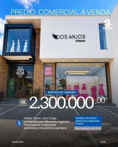 EVORA VENDE PRÉDIO COMERCIAL