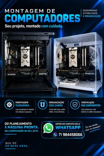 Montagem de Computadores com Qualidade e Organização