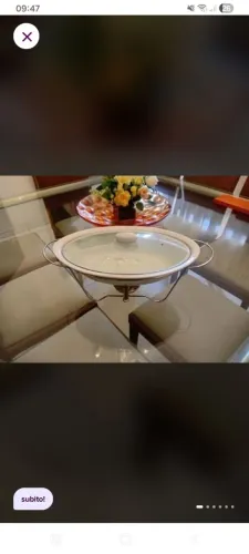 Caçarola oval / marca súbito/44 cm /com aquecedor/ zerado, na caixa
