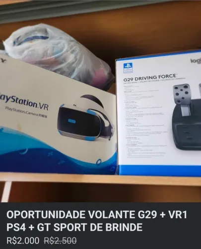 VOLANTE LOGITECH G29+ PCULOS VR PS4 + GT SPORT