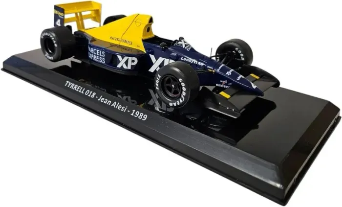 Miniatura F1 1/24 Tyrrell 018 1989 - Jean Alesi - Nova / Lacrada