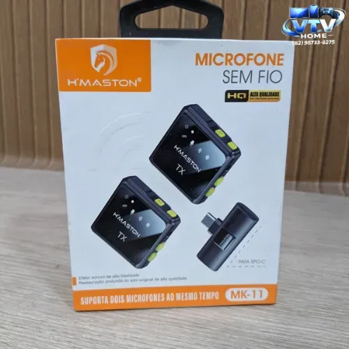 Microfone Lapela Duplo H´maston + Entrega Inclusa