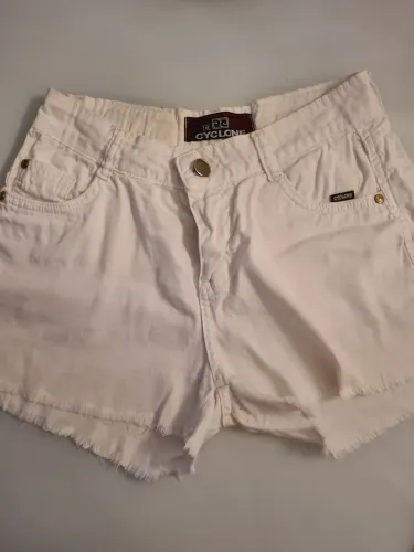 Short Jeans branco - Cyclone