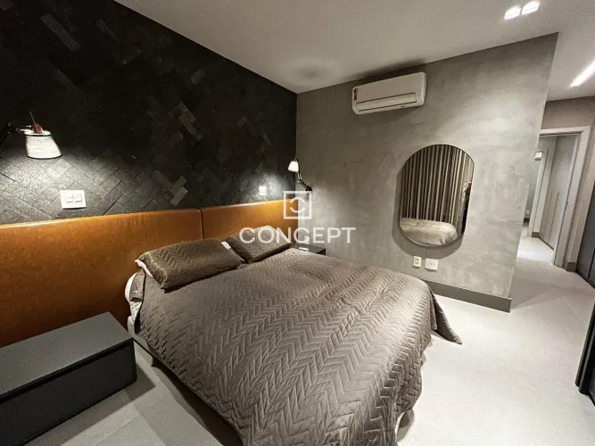 Essenza 125m2 3 quartos 1 suite mobiliado varanda gourmet 2 vagas andar baixo sol manhã
