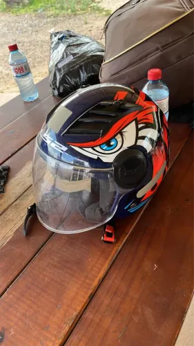 Capacete LS2 aberto