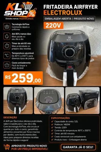 Airfry Eletrolux Rita Lobo