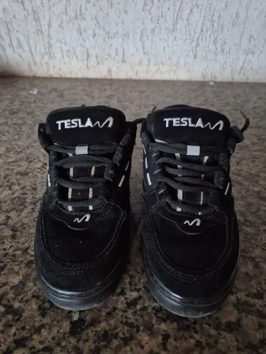 Tênis Tesla Coil Preto Refletivo All Black Original Unisex