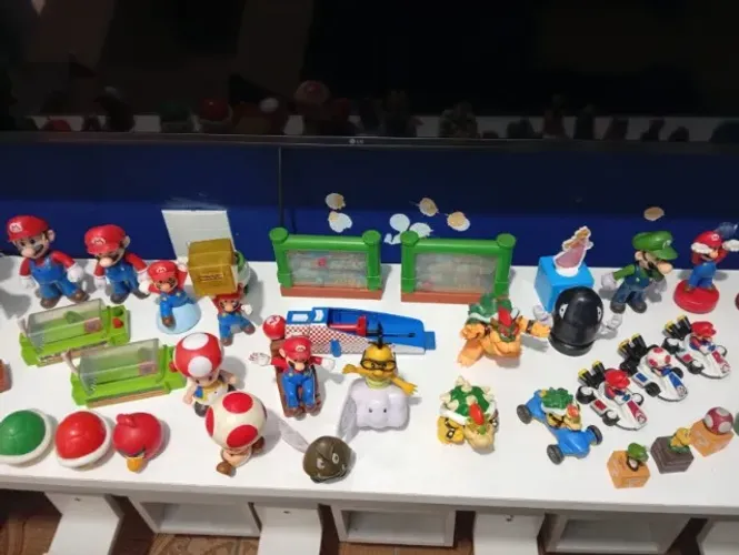COLEÇAO DE BONECOS MARIO BROZ MAIORIA MC DONALDS