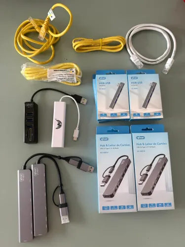KIT COMPLETO DE HUBS USB + ACESSÓRIOS NOVOS E LACRADOS