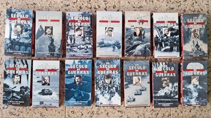 Lote VHS ORIGINAIS Um Século de Guerra