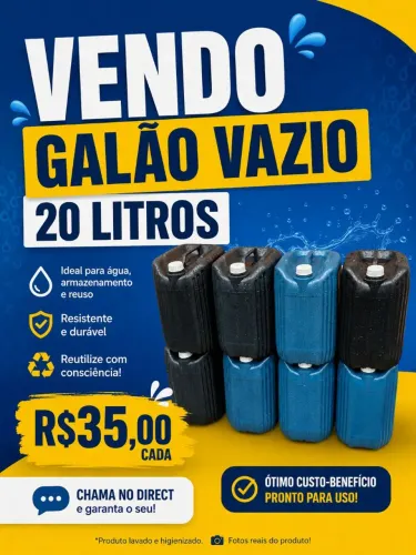 Galão de 20 litros 