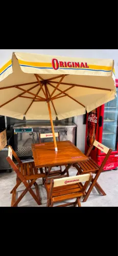 Jogo mesa com sombrinha original