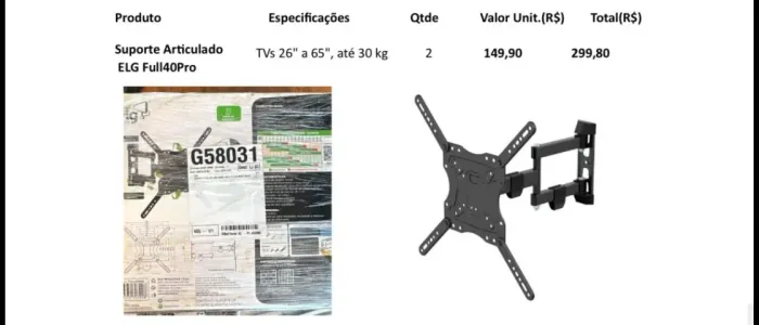 Suporte Articulado TV