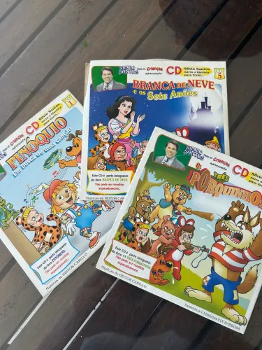 Kit de 3 CDs de histórias infantis