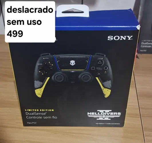 Controle helldivers 2 ps5 deslacrado porem sem uso
