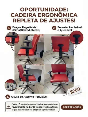 Vende-se cadeira de escritório