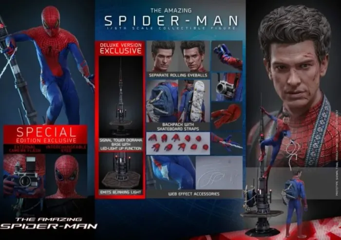 Hot toys Amazing Spiderman 2.0 Special Edition Espetacular Homem Aranha Deluxe Andrew Gar