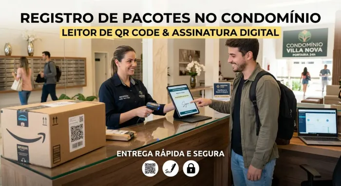 Sistema para condomínios de registro de pacotes
