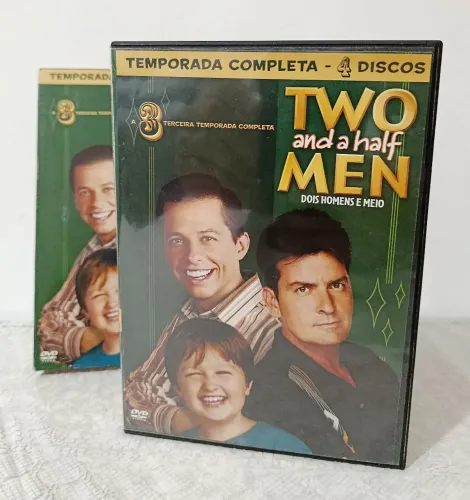 Box DVDs Two And A Half Men - Dois Homens e Meio 3° temporada, 4 discos