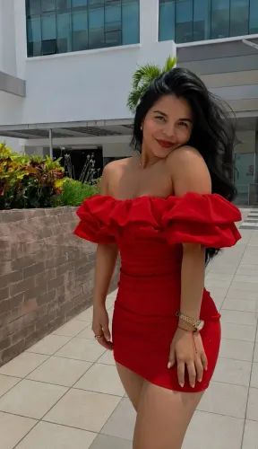 vestido vermelho alfaiataria