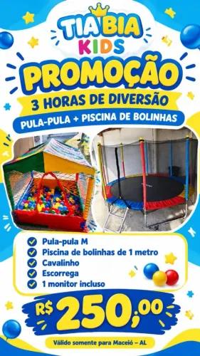 Aluguel de pula pula e piscina