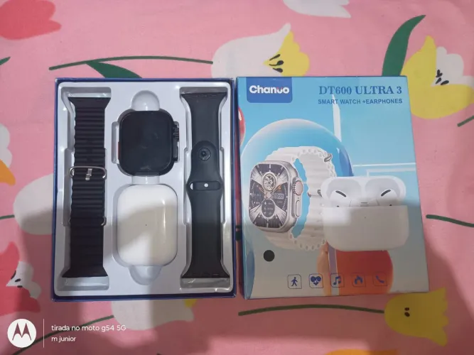 Relógio smart watch + Earphones 