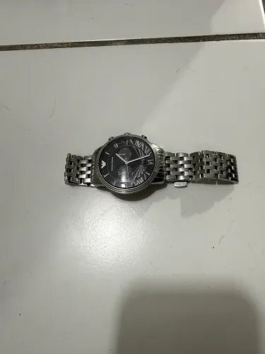  Relógio Emporio Armani Classic Black/Steel AR1617