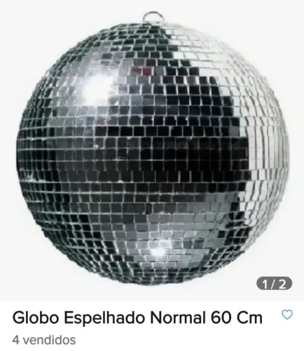 Globo espelhado de 60 centímetro 