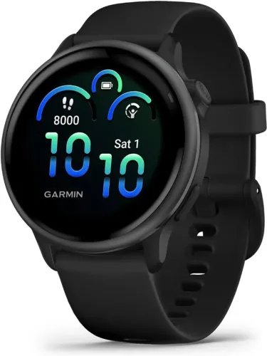 Garmin Relógio Vivoactive 6 Preto 43mm com Monitor Cardíaco de Pulso e GPS