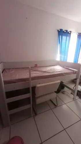Cama solteiro com escorregador mais colchão