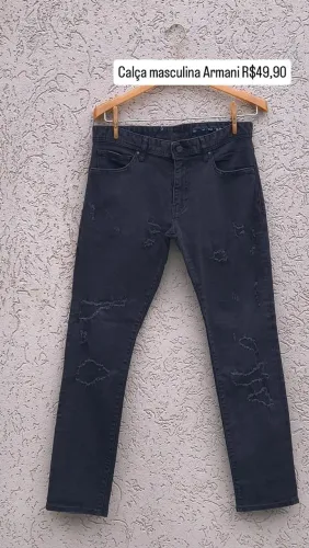 Calça jeans masculina 38