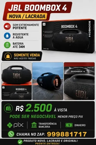 JBL BOMBOX 4 A VENDA