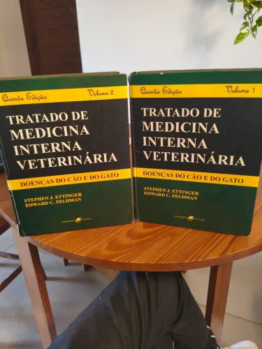 Livro Tratado de Medicina Interna Veterinária- Ettinger- Vol 1 e 2- Quinta edição