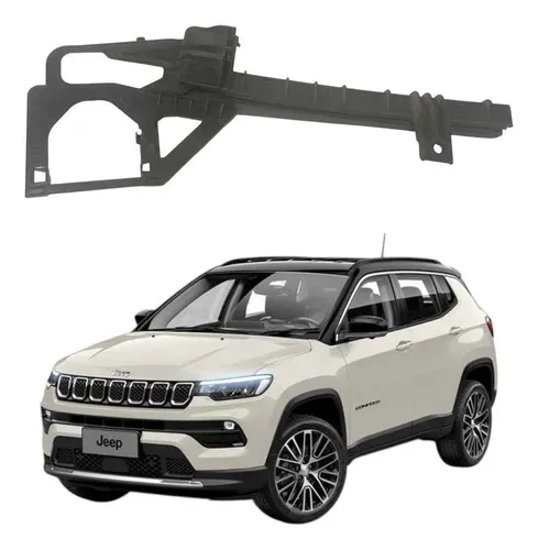 Guia Vidro Porta Dianteiro Direito Jeep Compass 2016 A 2023 Preto