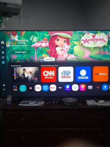 Smart TV Samsung 58" 4K UHD Cristal AI Companion. Nova .7 anos de atualizações.