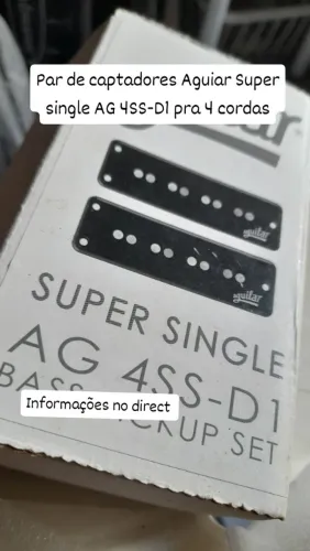 Par de captadores Aguiar Super single AG 4SS-D1 pra 4 cordas