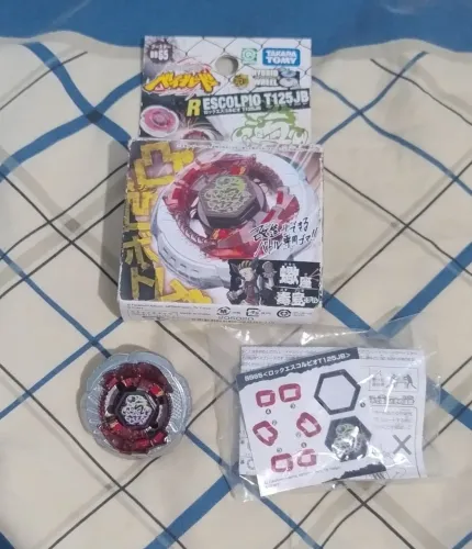Beyblade Rock Escolpio T125JB com caixa - Meta Fight Beyblade, Takara Tomy