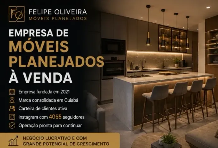 Empresa de Móveis Planejados à Venda | Marca Consolidada em Cuiabá