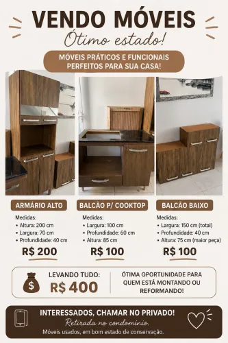 Armários cozinha e Pia